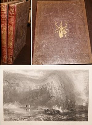 Bild des Verkufers fr Paysages-historiques et illustrations de l'ecosse, et des Romans de Walter Scott. D'apres les dessins de J. M. W. Turner, Balmer, Bentley, Chisholm, Hart u.a. Scenes Comiques, par George Cruikshank. Mit insgesamt 46 u. 62 Stahlstichtafeln. zum Verkauf von Klaus Schneborn