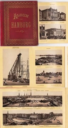 Bild des Verkufers fr Album von Hamburg. Leporello mit 40 Ansichten auf 24 Segmenten. (insgesamt 14, 9 x 283 cm) zum Verkauf von Klaus Schneborn