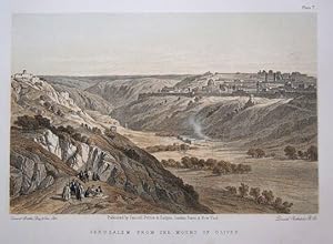 Jerusalem from the Mount of Olives. Lithographie nach David Roberts von Vincent Brooks bei Cassel...