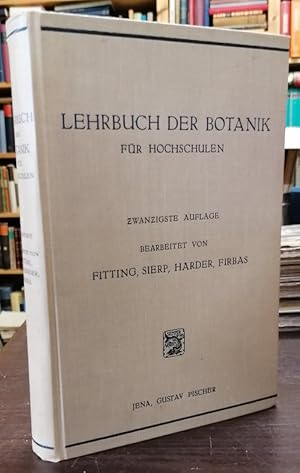 Image du vendeur pour Lehrbuch der Botanik fr Hochschulen. mis en vente par Klaus Schneborn