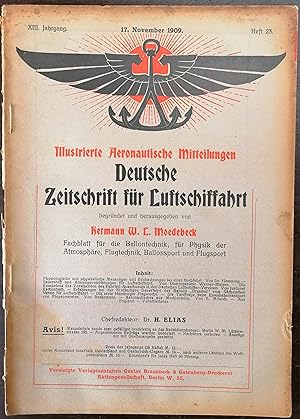 Deutsche Zeitschrift für Luftschiffahrt. XIII. Jg. Heft 23. Ill. Aeronautische Mitteilungen. Fach...
