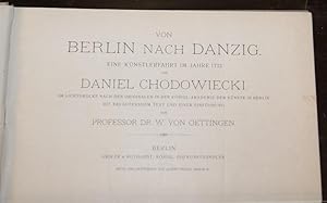 Von Berlin nach Danzig. Eine Künstlerfahrt im Jahre 1773 von Daniel Chodowiecki. 108 Lichtdrucke ...