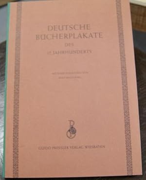 Deutsche Bücherplakate des 17. Jahrhunderts. 12 faks. Plakaten in Mappe mit einleit. Text in sep....