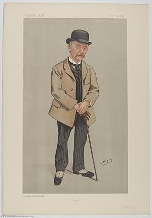 Fine Caricature Portrait in Colours from Vanity Fair, by 'Spy', (Thomas, 1840-1928, Novelist & Po...