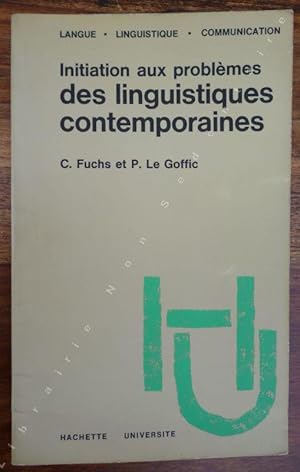 Imagen del vendedor de Initiation aux problmes des linguistiques Contemporaines. a la venta por ARTLINK