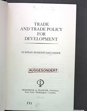 Seller image for TRADE AND TRADE POLICY FOR DEVELOPMENT. for sale by Antiquariat Bookfarm