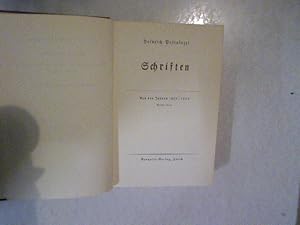 Imagen del vendedor de Heinrich Pestalozzi. Schriften aus den Jahren 1805 - 1826 Teil 1. Werke in acht Bnden. a la venta por Antiquariat Bookfarm