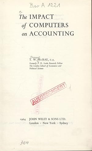 Seller image for The IMPACT of COMPUTERS on ACCOUNTING. for sale by Antiquariat Bookfarm