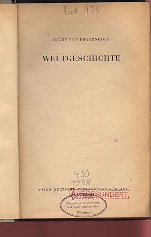 Imagen del vendedor de WELTGESCHICHTE. a la venta por Antiquariat Bookfarm