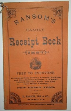 Bild des Verkäufers für Ransom's Family Receipt Book 1887 zum Verkauf von Mare Booksellers ABAA, IOBA
