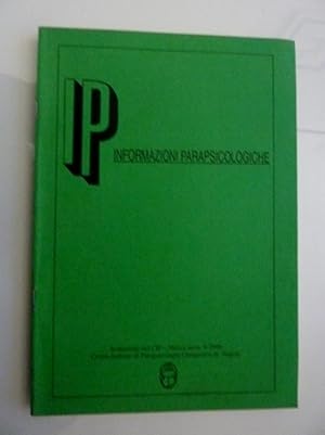 "INFORMAZIONI PARAPSICOLOGICHE Semestrale del CIP Centro Italiano di Parapsicologia Umanistica di...