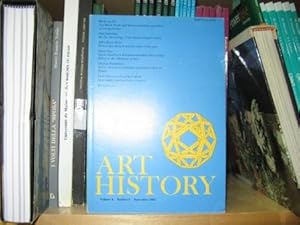 Bild des Verkufers fr Art History; Volume 4, Number 3, September 1981 zum Verkauf von PsychoBabel & Skoob Books