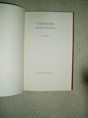 Seller image for Scepticism and the First Person for sale by Expatriate Bookshop of Denmark
