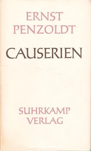 Causerien. [= Gesammelte Schriften in Einzelbänden. Bd. 1.].