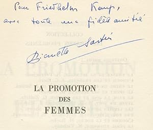 Seller image for La Promotion des Femmes. - WIDMUNGSEXEMPLAR. for sale by Antiquariat Richard Husslein