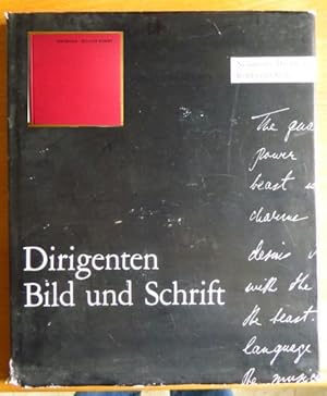 Bild des Verkufers fr Dirigenten : Bild u. Schrift. Fotografiert von. Hrsg. von Gnter Hausswald zum Verkauf von Antiquariat Blschke