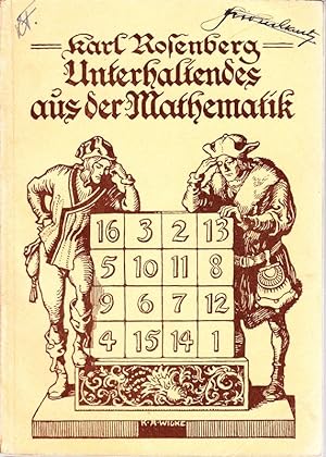 Bild des Verkufers fr Unterhaltendes aus der Mathematik. zum Verkauf von Antiquariat Krikl