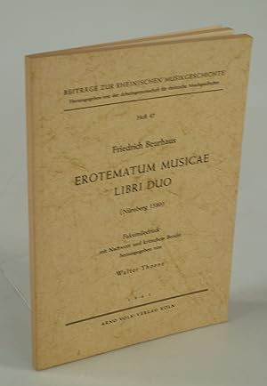 Immagine del venditore per Erotematum musicae libri duo. venduto da Antiquariat Dorner