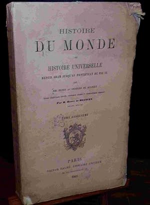 Seller image for HISTOIRE DU MONDE - TOME CINQUIEME for sale by Livres 113