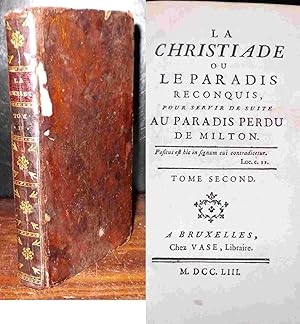 Bild des Verkufers fr LA CHRISTIADE, OU LE PARADIS RECONQUIS - TOME 2 zum Verkauf von Livres 113