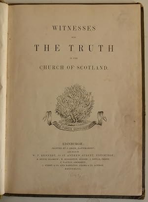 Witnesses for The Truth of The Church of Scotland