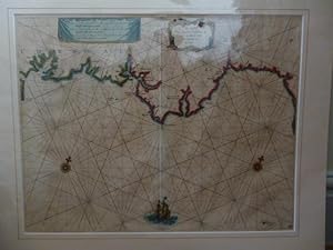 Seller image for [ Sea Chart ] . " De Custen Van Engelant tusschen de twee pointen van Poortlandt en Lezard ". for sale by Roger Collicott Books