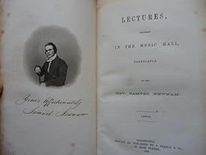 Imagen del vendedor de Lectures, Delivered in the Music Hall, Barnstaple, 1857-8 a la venta por Roger Collicott Books