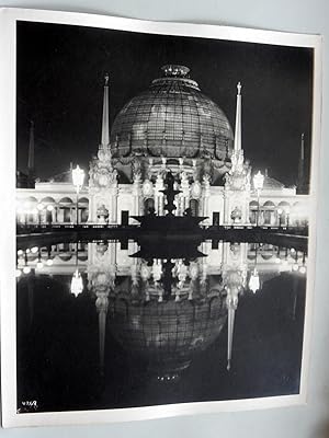 Horticultural Palace at night with reflection. Building. Original photo Pan Pacific International...