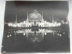 Horticultural Palace at night. Original photo Pan Pacific International Exposition.