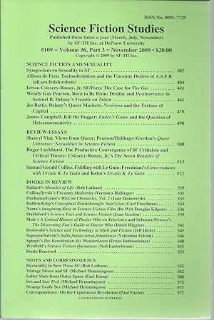 Science Fiction Studies #109 Volume 36 Part 3 November 2009