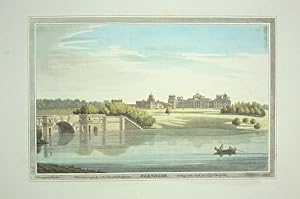 Seller image for Original Hand Coloured Antique Aquatint Print Illustrating Blenheim in Oxfordshire. Drawn By J Farington and Engraved By J. C. Stadler. Published in 1793. for sale by Rostron & Edwards