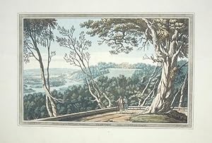 Original Hand Coloured Antique Aquatint Print Illustrating Cliefden in Buckinghamshire. Drawn By ...