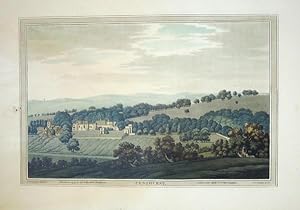 Seller image for Original Hand Coloured Antique Aquatint Print Illustrating Penshurst in Kent. Drawn By J Farington and Engraved By J. C. Stadler. Published in 1793. for sale by Rostron & Edwards