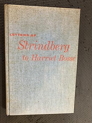 Seller image for Letters of Strindberg to Harriet Bosse for sale by Cragsmoor Books