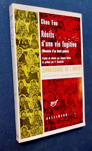 Imagen del vendedor de Rcits d'une vie fugitive (Mmoires d'un lettr pauvre) - a la venta por Le Livre  Venir