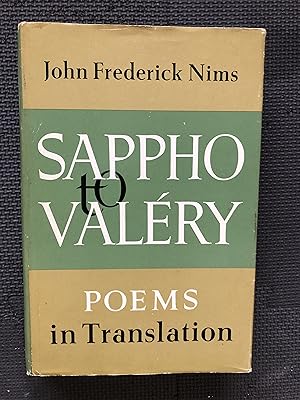 Seller image for Sappho to Valery; Poems in Translation for sale by Cragsmoor Books