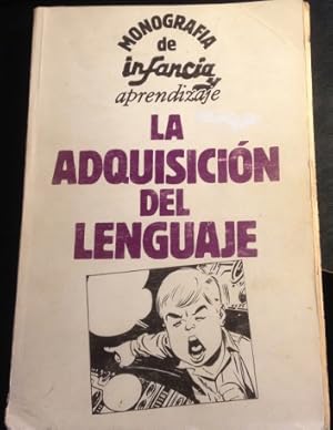 Imagen del vendedor de MONOGRAFIA DE INFANCIA Y APRENDIZAJE. LA ADQUISICION DEL LENGUAJE. a la venta por Libreria Lopez de Araujo