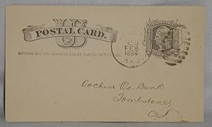 [Post-Card] Large Transfer of Funds into B. (Barron) M. Jacob's First National Bank From the Coch...