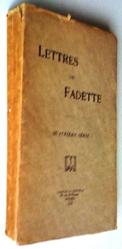 Immagine del venditore per Lettres de Fadette, quatrime srie venduto da Claudine Bouvier