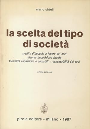 La scelta del tipo di società.