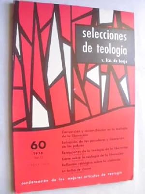 SELECCIONES DE TEOLOGÍA S. FCO DE BORJA, Nº 60, 1976