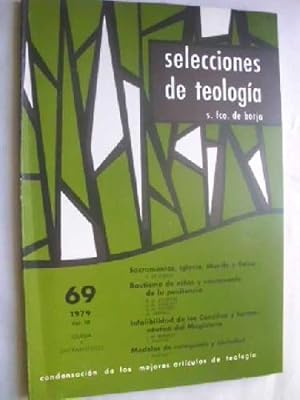 SELECCIONES DE TEOLOGÍA S. FCO. DE BORJA, Nº 69, 1979