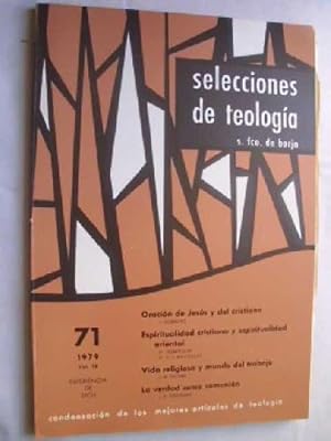 SELECCIONES DE TEOLOGÍA S. FCO. DE BORJA, Nº 71, 1979