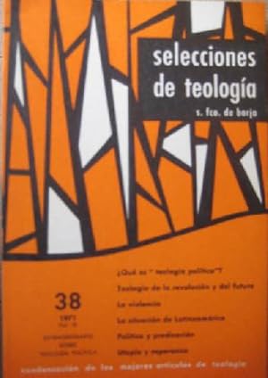 SELECCIONES DE TEOLOGÍA S. FCO DE BORJA, Nº 38, 1971