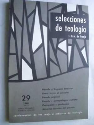 SELECCIONES DE TEOLOGÍA S. FCO DE BORJA, Nº 29, 1969