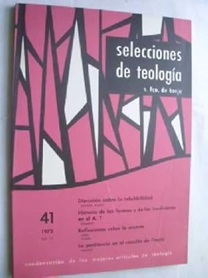 SELECCIONES DE TEOLOGÍA S. FCO DE BORJA, Nº 41, 1972