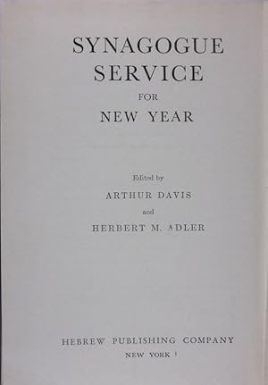 Seller image for Synagogue Service For New Year for sale by Bookshop Baltimore