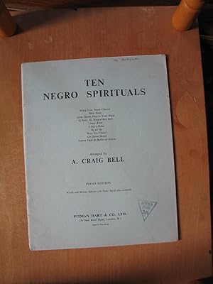 Immagine del venditore per Ten Negro Spirituals venduto da EbenezerBooks