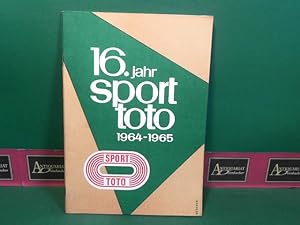 16.Sporttotojahr - Totojahr 1964/65 in Ziffern und Zahlen. (= Bericht der österreichischen Staats...