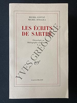 Seller image for LES ECRITS DE SARTRE Chronologie Bibliographie commente for sale by Yves Grgoire